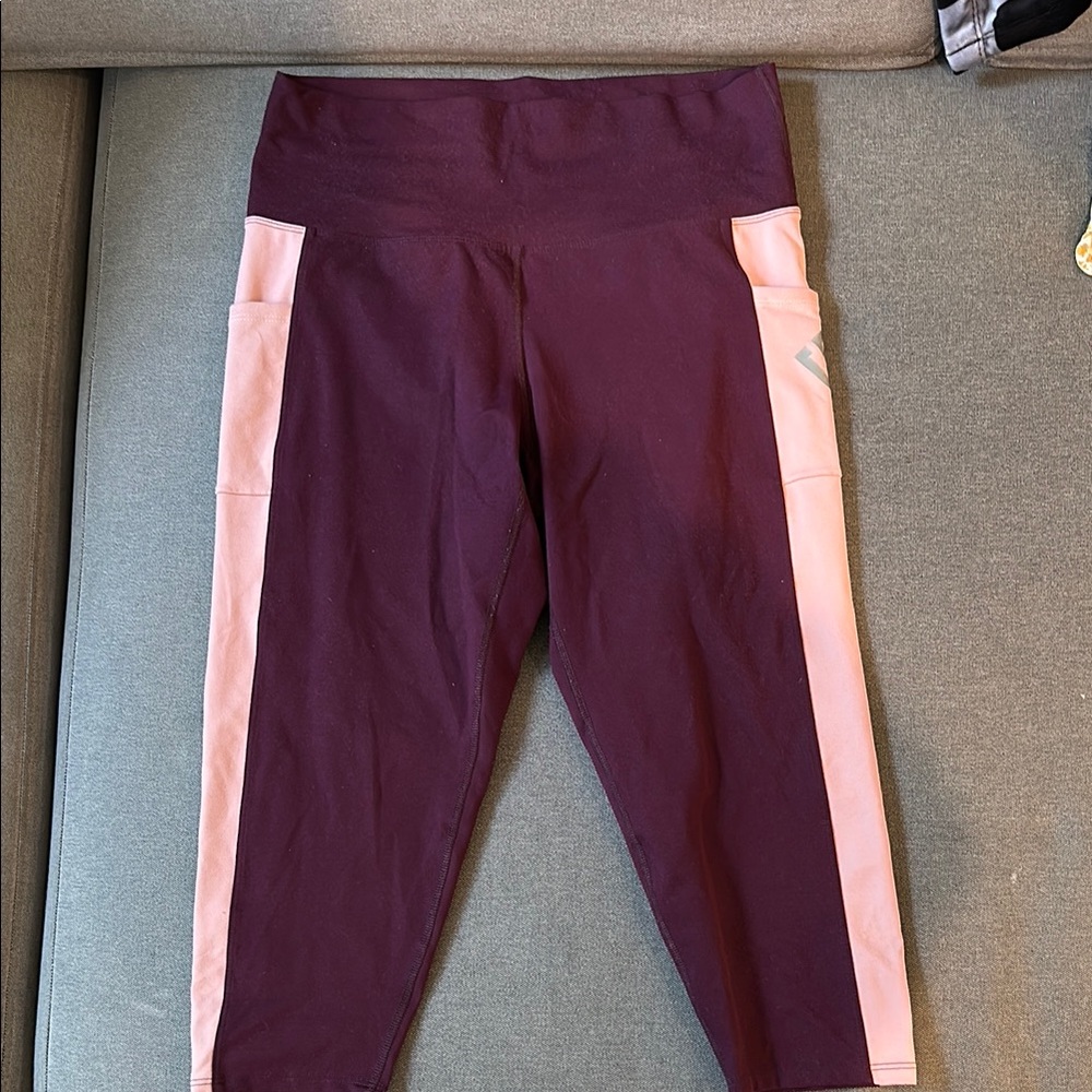 Purple and Pink Athletic Leggings